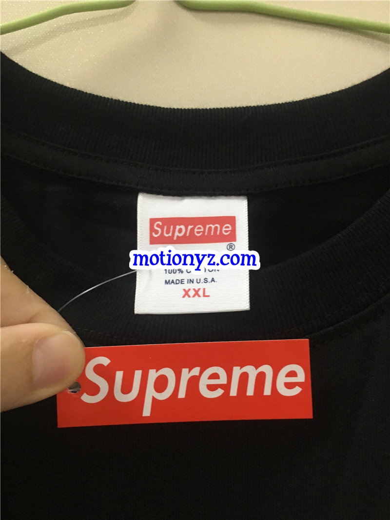 Supreme Black T-Shirt(White Letters)